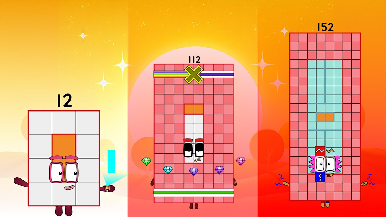 Looking For Numberblocks Band: Super Rectangles Edition: 12 to 189 | Infinity Cool Sounds!