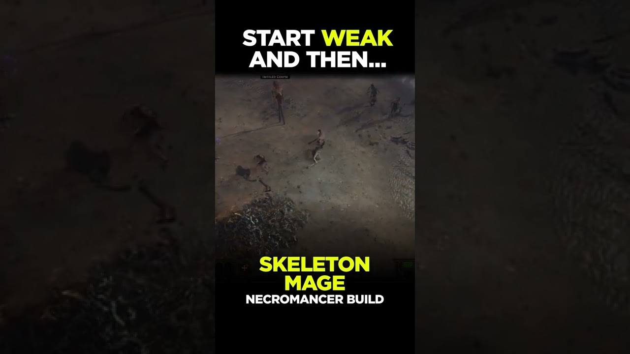 SKELETON MAGE BUILD | PoE Builds | #shorts #pathofexile #poe #poesentinel