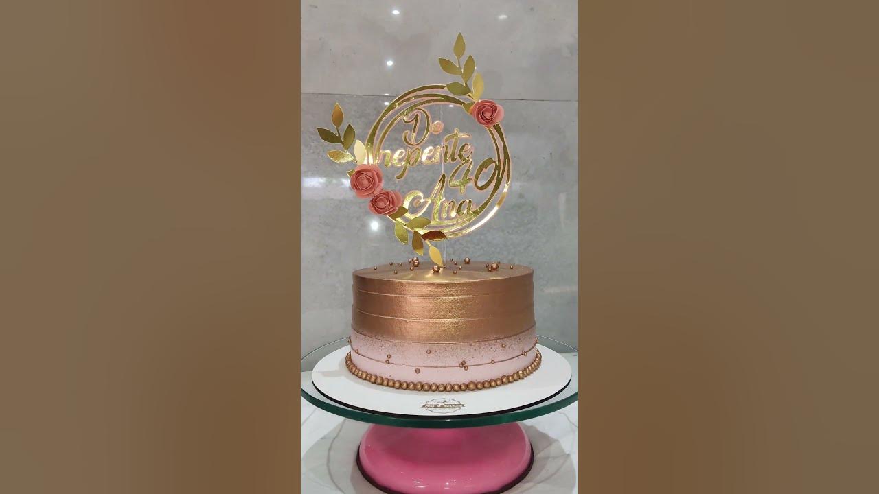 bolo de aniversário moderno feminino adulto!🥰🥰