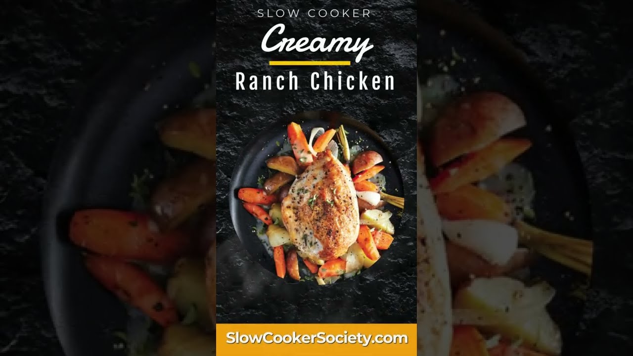 Slow Cooker Creamy Ranch Chicken Recipe | How to Make a Crock Pot  Creamy Ranch Chicken