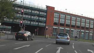 Derby by Car - "The Inner Ring Road" July 2009, BEFORE Lara Croft Way opened (final part ring road)