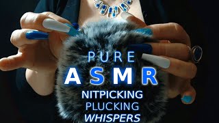 Plucking ASMR | Fast & Intense Nitpicking, Plucking and Binaural Whispers (Positive Affirmations)