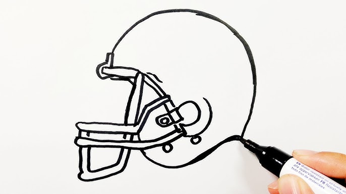 draw a speedflex football helmet - Clip Art Library