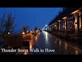 Early Morning Rainy Thunder Storm Walk Through Hove mp3