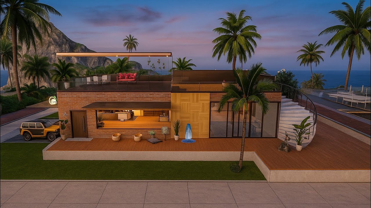 Level 30 ☕ Cafe home 😍 with cozy bedroom | PUBG mobile home design!