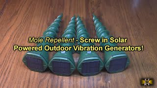 Careland Pest Control Mole Repellent Screw in Solar Outdoor Deterrent Vibration Stakes REVIEW