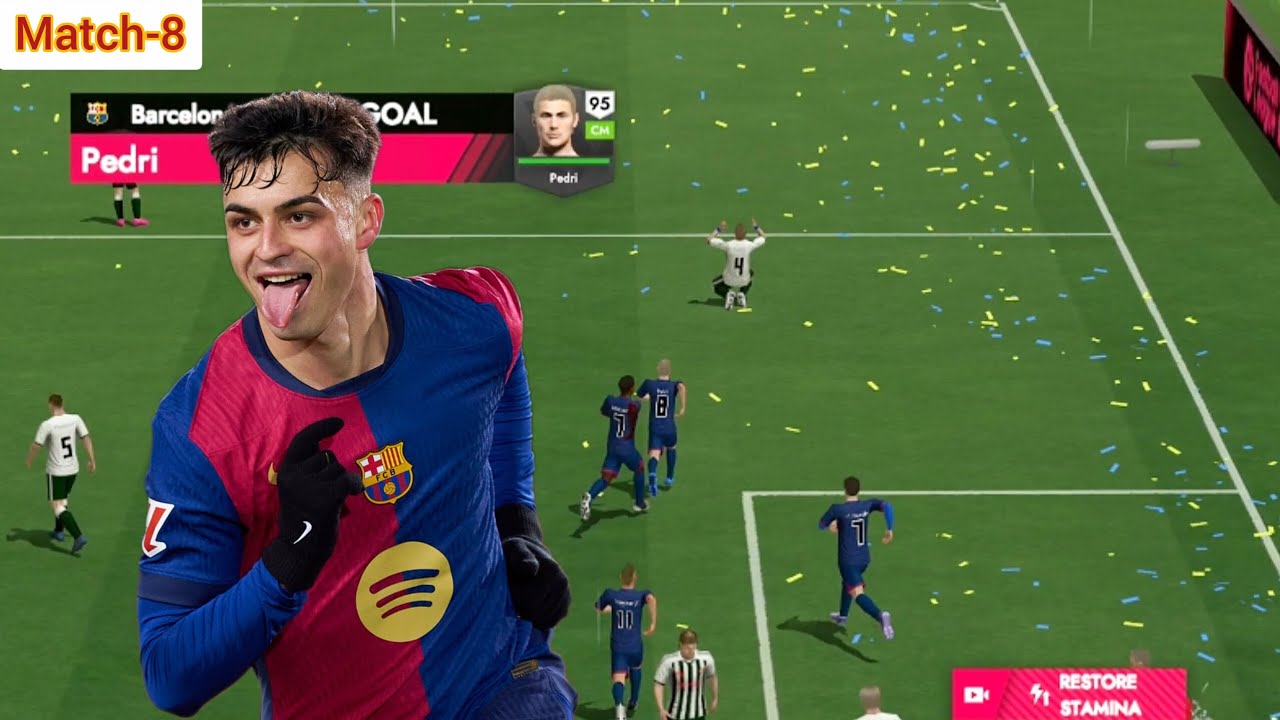Pedri Goal ⚽ | Barcelona vs Valencia Frog | Match 8 | Football Match Highlights