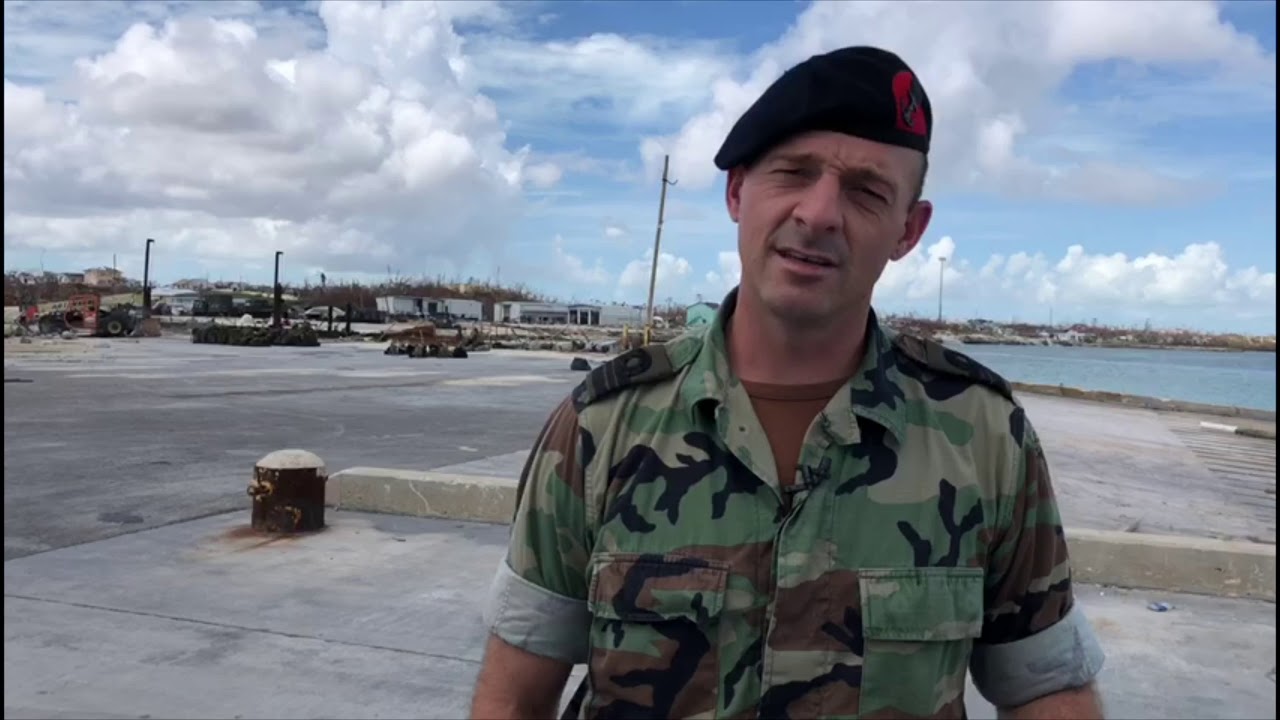 dutch military academy FACES BEHIND THE DISASTER, Hurricane Dorian 🌪, Major Dennis Borst, Dutch Military Forces