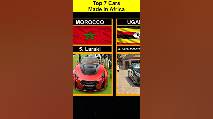 Top 7 Cars Made In Africa| #shorts