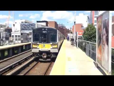 LIRR M7 departing Flushing Station