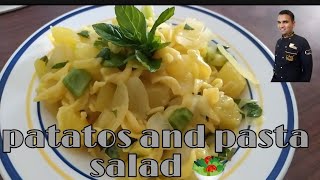 patatos and pasta salad ?| patates  makrna tarife|how to make patatos and pasta recipe|patato& pasta