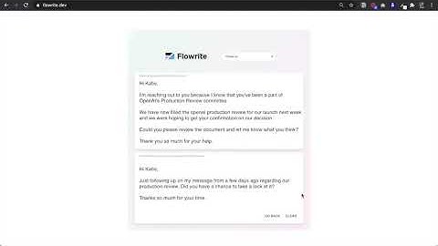 Flowrite Demo | Pre-launch