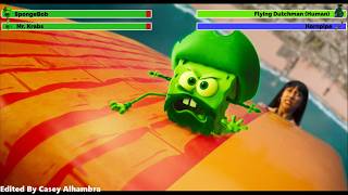 The SpongeBob Movie: Search for SquarePants (2025) Final Battle with healthbars