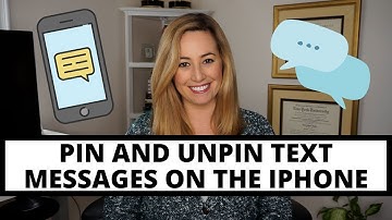 Pin and unpin text messages on your iPhone