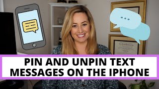 Pin and unpin text messages on your iPhone
