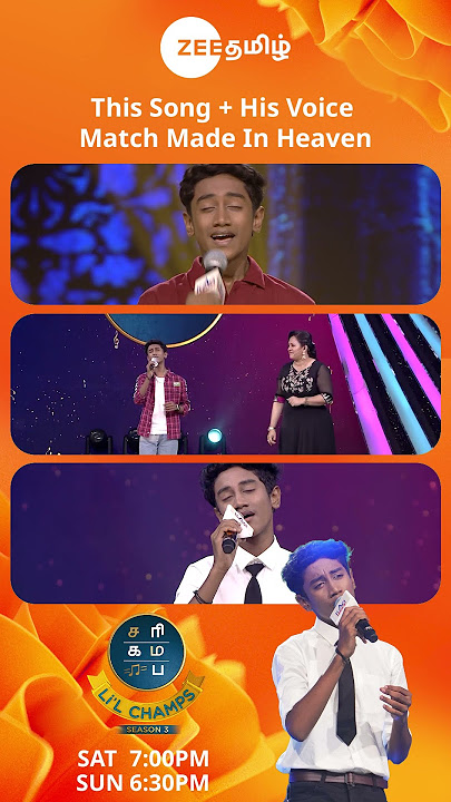 Saregamapa Lil Champs - Saturday & Sunday 7pm - Zee Tamil #shorts #youtubeshorts