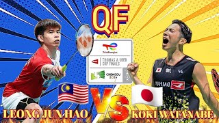 [QF]!WOW!🇲🇾LEONG JUN HAO CIPTA KEJUTAN 'SMASH' BINTANG JEPUN💥😱‼️LJH ON FIRE🔥🫡‼️#thomascup2024