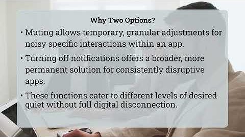 What Is The Difference Between Muting And Turning Off Notifications?
