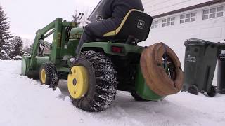 Super Garden Tractor: The John Deere 430 & 44 loader.