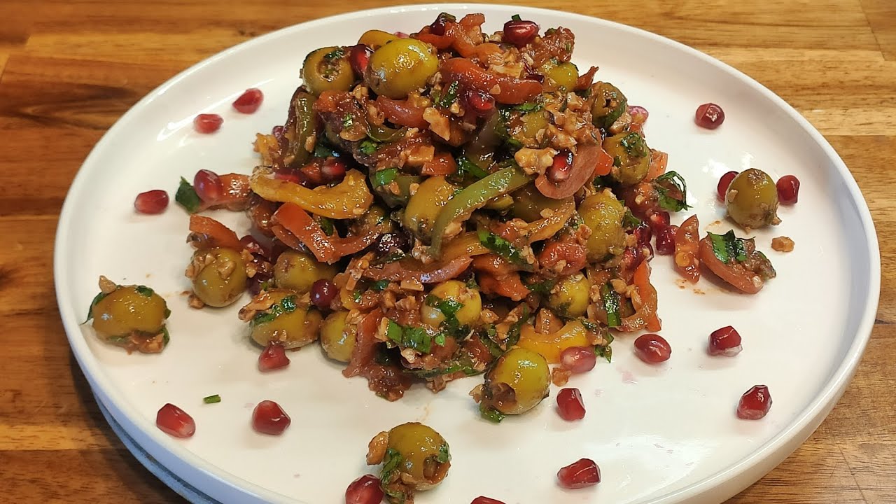 #салат из зеленых #оливок #вкусно и полезно!!! ձիթապտղով #աղցան # ...