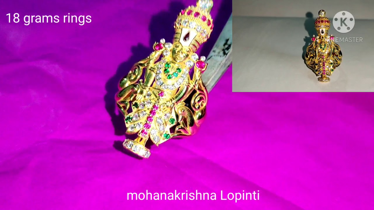 Buy 22Kt Gold Venkateswara Swamy Vajra Kireetam Ring 93VE4496 Online from  Vaibhav Jewellers