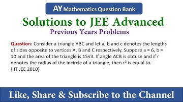 #5 Solution of Triangles, Consider a triangle ABC and let a, b and c denotes the lengths of sides
