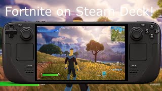 Fortnite Steam Deck gameplay!