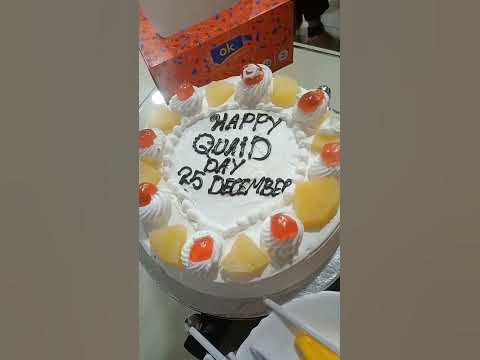 Quaid Azam Birthday Cake cutting #drrajakashifjanjua #viralshorts - Hq2
