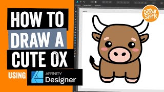 How to draw an ox easy step by step in Affinity Designer. Use this design for Chinese New Years 2021