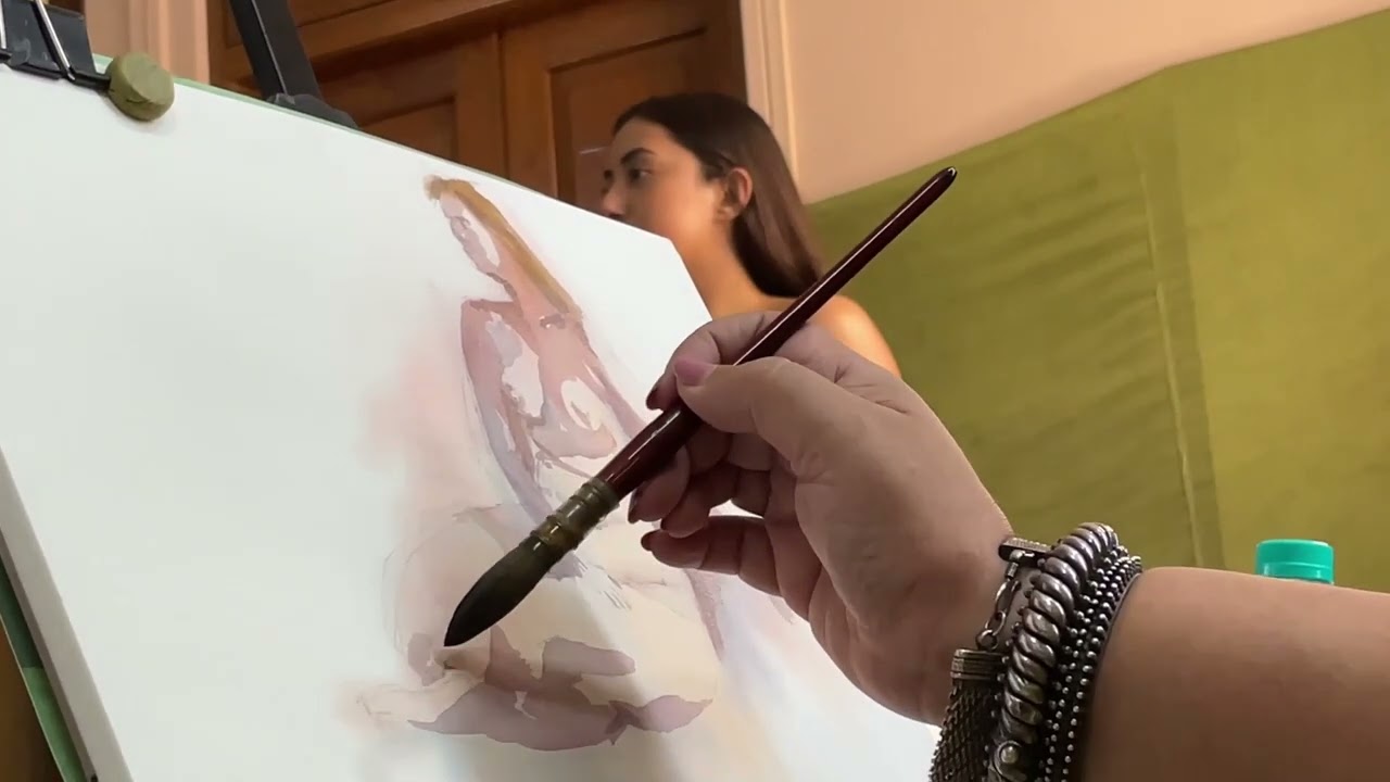 Nude Figure study workshop with beautiful Llilian Dmello