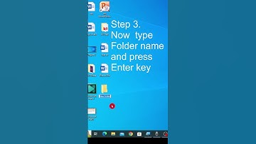 How to create a New Folder on Desktop
