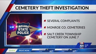 Indiana man arrested for stealing gravesite items from Monroe County cemetery