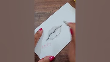 how to draw Realistic Lips with Pencil | Pencil Drawing | Easy Drawing for kids #shorts