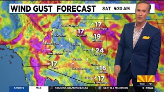 Wind, some rain possible for parts of Arizona