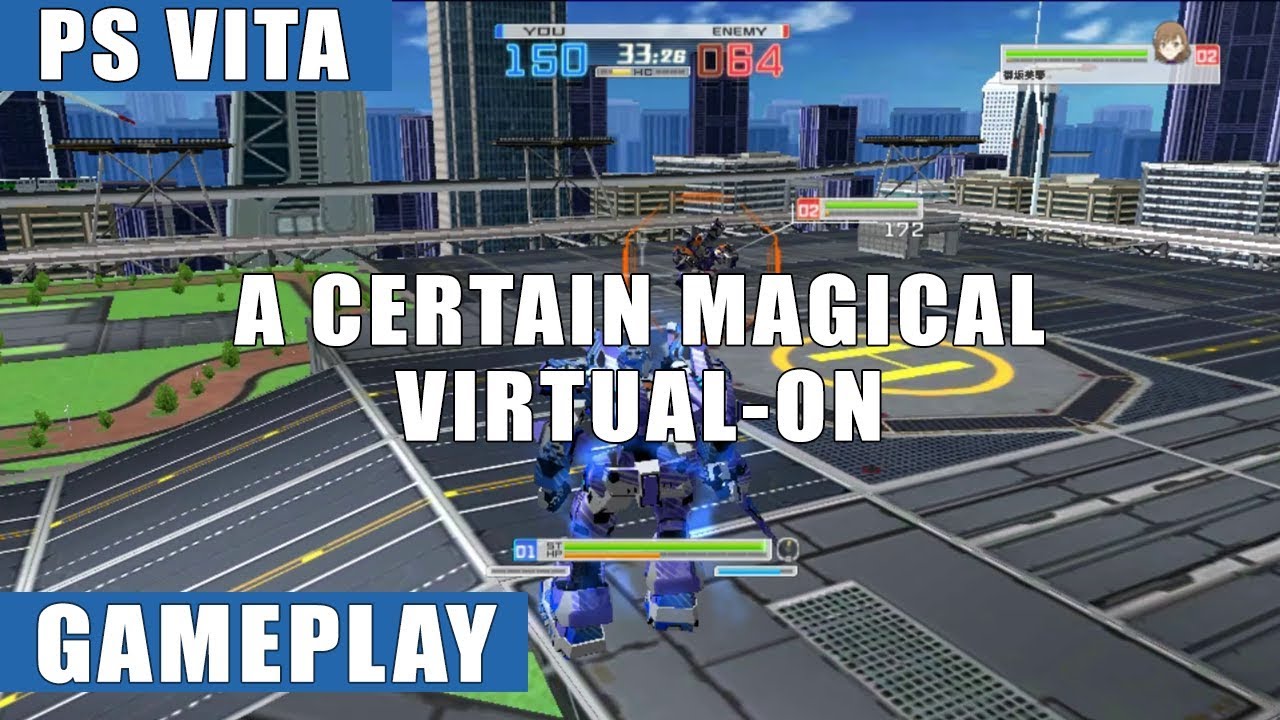 A Certain Magical Virtual-On PS Vita Demo Gameplay