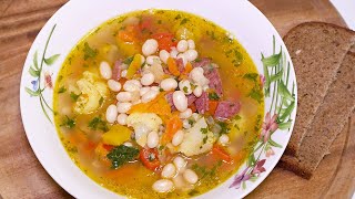 ФАСОЛЕВЫЙ СУП ☆ Самый вкусный Суп с Фасолью! Обалденный суп из Фасоли (без вздутия)
