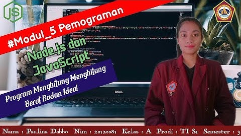 #.|Program Menghitung Berat Badan Ideal- Node.js