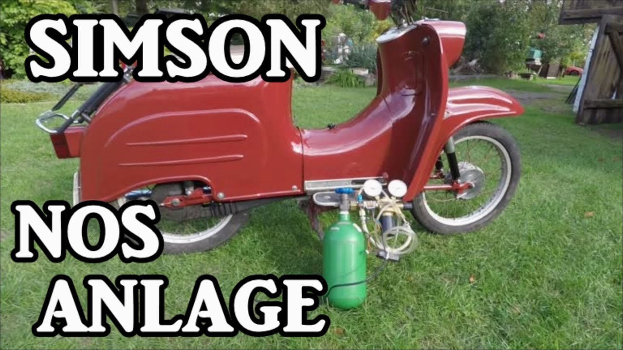 Simson New Oxygen System (NOS) Anlage. Leistung durch Sauerstoff. Simson schneller machen