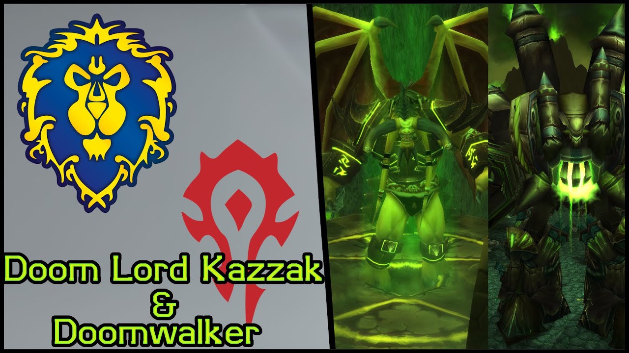 World of Warcraft: Dragonflight | 60 Hunter vs Doomwalker & Doom Lord Kazzak - YouTube