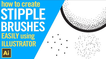 How to create stipple brushes easily in Illustrator. 2 EASY METHODS.
