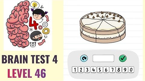 🧠 Brain Test 4 Level 46 | How many slices have vanilla? | Walkthrough