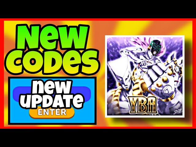 All Working Codes for Your Bizarre Adventure IN 2023! ROBLOX YBA