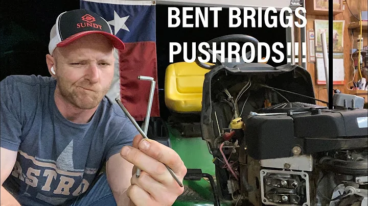 Briggs and Stratton Bent Push Rod Replacement, 2 MINUTES!!!