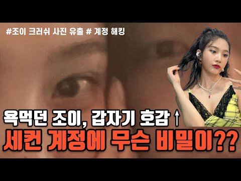   조이 크러쉬 비공개 인스타 세컨 계정 엔 어떤 내용이