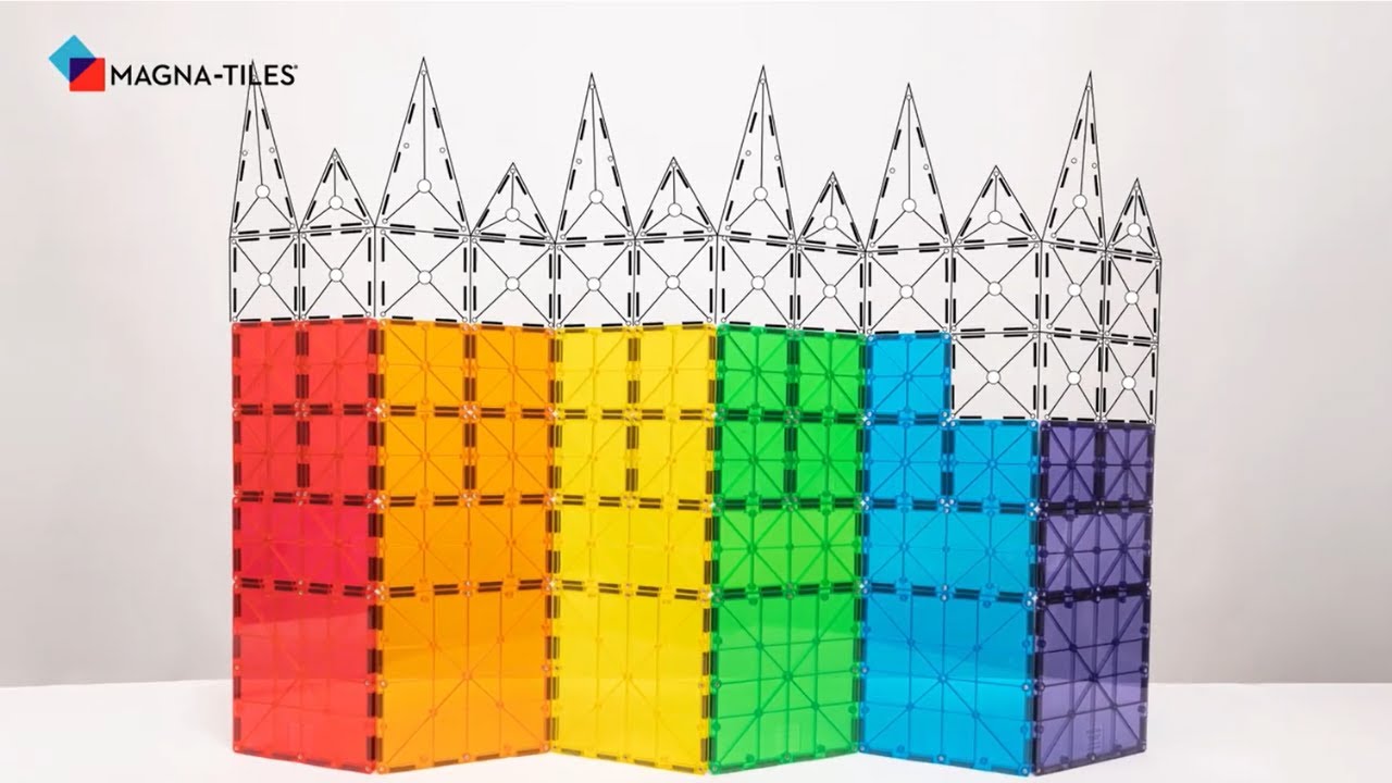 Magna Tiles Clear Colors Building Tiles – HUZZAH! Toys