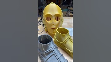 C-3PO’s 3D printed feet! #starwars #3dprinting #shorts #short