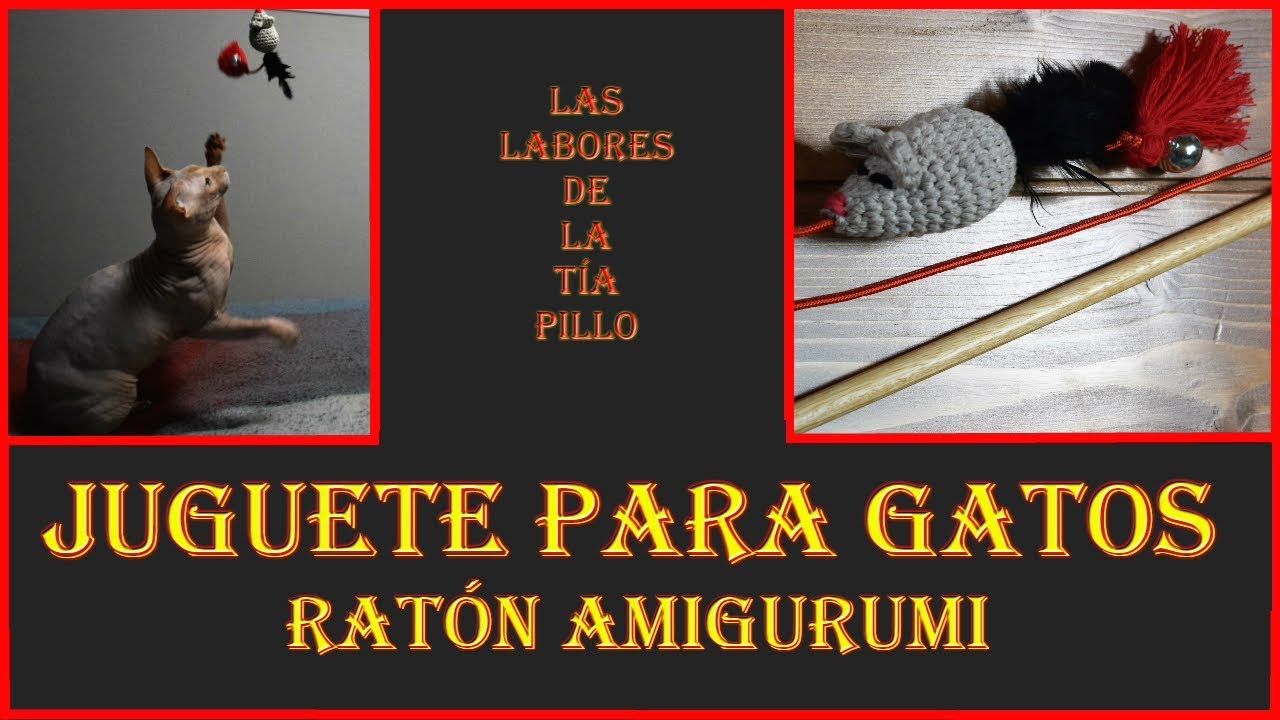 JUGUETE para GATOS [RATÓN AMIGURUMI] - CROCHET Paso a Paso