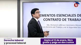 Clase gratuita:  Elementos esenciales del contrato de trabajo