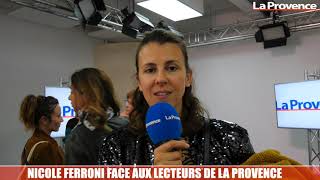 Nicole Ferroni face aux lecteurs de la Provence