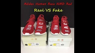 Afslag Fare vejkryds Adidas Human Race NMD Red Real vs Fake Comparison Review - YouTube